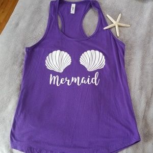 Mermaid racerback tank top